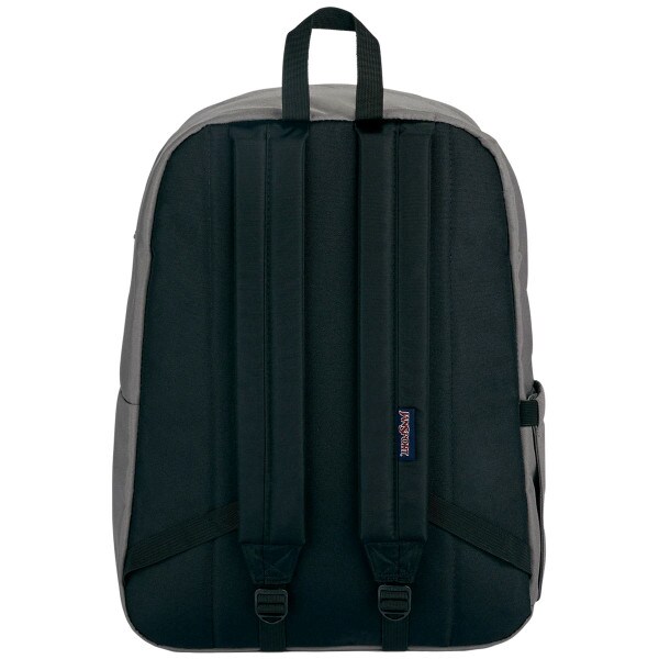 back of gray JanSport backpack